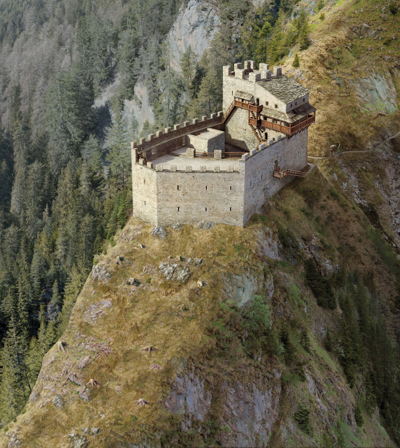Burganlage Belfort, Phase 1 um 1229-1233